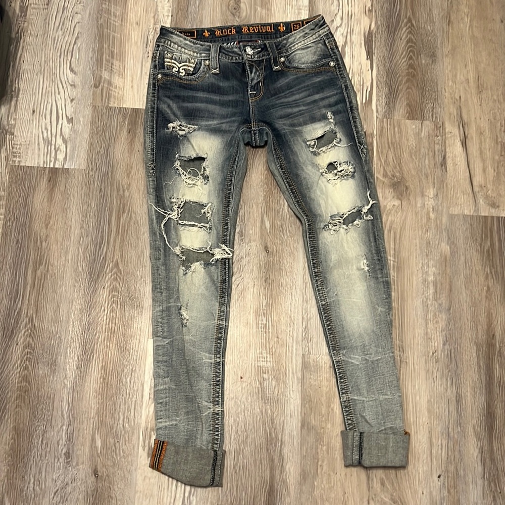 Rock revival skinny jeans